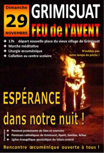 Affiche Feu de l'Avent 2015